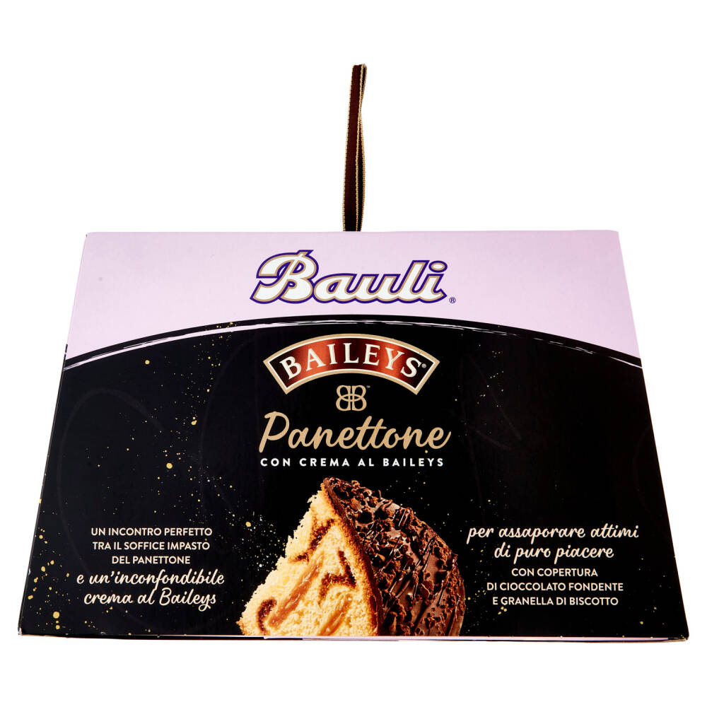 Pandoro Bauli Chocolate con Crema al Cioccolato e Decorazione con