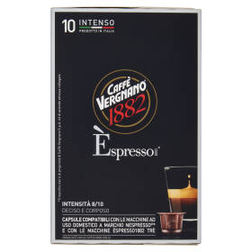 Caffè Vergnano 1882 Èspresso1882 Intenso 10 Capsule Compatibili Nespresso* 50 g