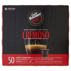 Caffè Vergnano 1882 Cremoso Capsule Compatibili Nespresso* 50 x 5 g