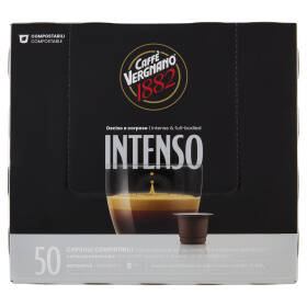 Caffè Vergnano 1882 Intenso Capsule Compatibili Nespresso* 50 x 5 g