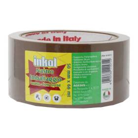 Nastro adesivo per imballaggio, color avana, 5cm x 66mt
