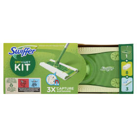 SWIFFER Panni Ricarica per Sistema Catturapolvere Dry Regular (confezione  32 pezzi) - Panni, Spugne e Salviette