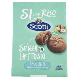Riso Scotti Si con Riso Senza Lattosio Frollino ripieno con crema nocciola 200 g