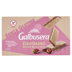 Galbusera ZeroGrano Wafer Nocciola Senza Glutine 4 x 45 g
