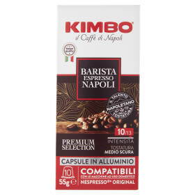 Kimbo Barista Espresso Napoli Capsule Compatibili con le Macchine Nespresso* 10 x 5,5 g