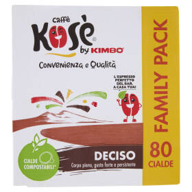 caffè Kosè Deciso Cialde Compostabili* 80 x 7,3 g