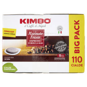 Kimbo Macinato Fresco Espresso Formula Bar 110 Cialde Compostabili* 803 g