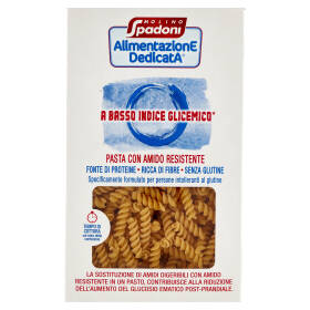 Molino Spadoni AlimentazionE DedicatA a Basso Indice Glicemico* Pasta Amido Resistente Fusilli 400 g
