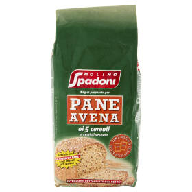 Molino Spadoni 1 kg di preparato per Pane Avena ai 5 cereali e semi di sesamo 1020 g