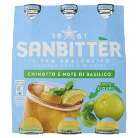 Sanbittèr, Chinotto e note di Basilico, Aperitivo Analcolico - 3 x 200ml