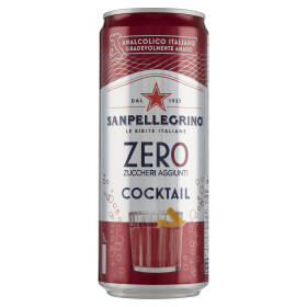 SANPELLEGRINO Cocktail Zero Zuccheri Aggiunti, Lattina 33 cl