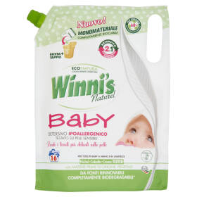 Winni's Baby Detersivo Ipoallergenico per Tessuti Baby a Mano e in Lavatrice 800 ml