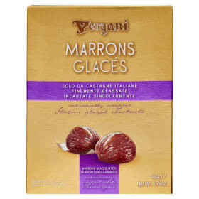 Vergani Marrons Glacés Interi Incartati Singolarmente 140 g