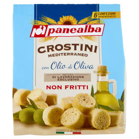 panealba Crostini Mediterraneo con Olio di Oliva 6 x 30 g