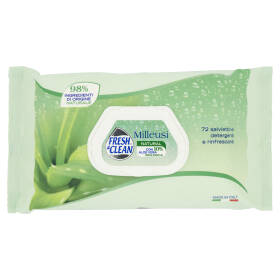 Fresh & Clean Milleusi Natural salviettine detergenti e rinfrescanti 72 pz