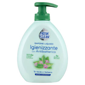 Fresh & Clean Sapone Liquido Igienizzante con Antibatterico Tè Verde e Verbena 300 ml