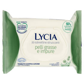 Lycia salviettine struccanti pelli grasse e impure con Complesso Minerale 20 pz