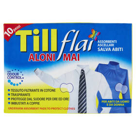 Till flai Assorbenti Ascellari Salva Abiti 10 pezzi