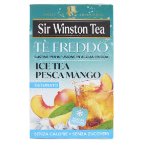 Sir Winston Tea Tè Freddo Ice Tea Pesca Mango Deteinato 18 x 2,5 g