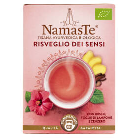 Pompadour NamasTe Tisana Ayurvedica Biologica Risveglio dei Sensi 15 x 1,8 g
