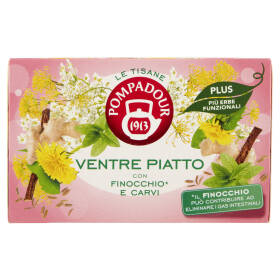 Pompadour Le Tisane Plus Ventre Piatto con Finocchio* e Carvi 18 x 2,2 g