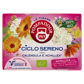 Pompadour Le Tisane Ciclo Sereno con Calendula e Achillea* 16 x 2 g