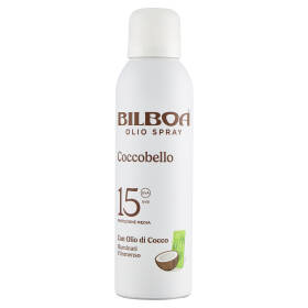Bilboa Coccobello Olio Spray 15 Protezione Media con Olio di Cocco 150 ml