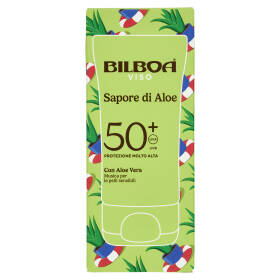 Bilboa Sapore di Aloe Viso 50+ Protezione Molto Alta con Aloe Vera 40 ml