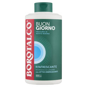 Borotalco Buongiorno Profumo di Menta Marina Rinfrescante Bagnodoccia Leggero 500 ml