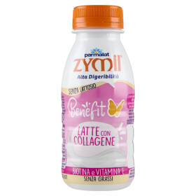 Zymil Alta Digeribilità Senza Lattosio Benefit Latte con Collagene, Biotina e Vitamina E 250 ml