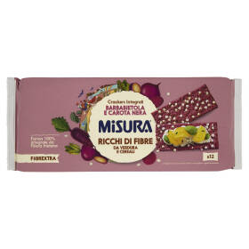 Misura Fibrextra Crackers Integrali Barbabietola e Carota Nera 385 g