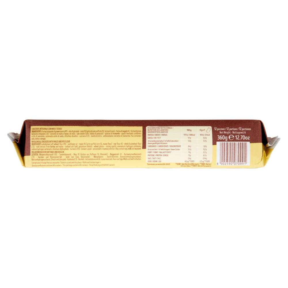 Misura Fibrextra Crackers Integrali con Mais Soffiato e Segale 360 g ...
