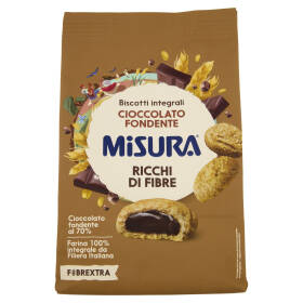 Misura Fibrextra Biscotti integrali Cioccolato Fondente 260 g