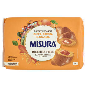 Misura Fibrextra 6 Cornetti integrali Zucca, Carota e Arancia 308 g