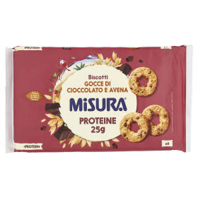 Misura Protein Biscotti Gocce di Cioccolato e Avena 260 g