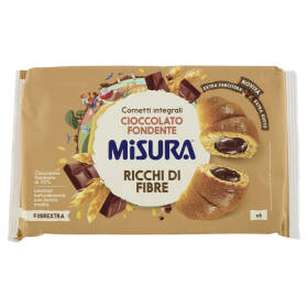 Misura Fibrextra 6 Cornetti integrali Cioccolato Fondente 308 g