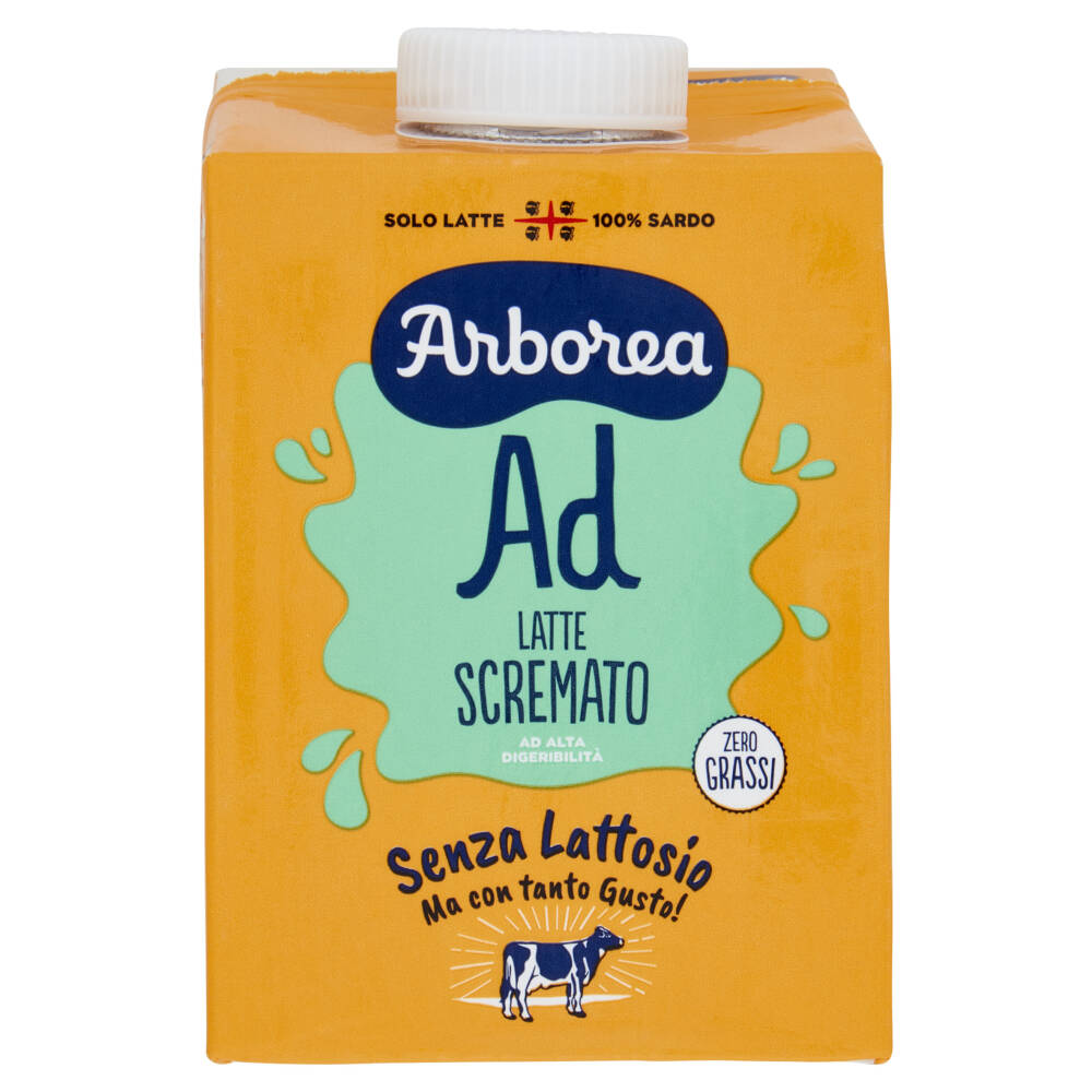 Arborea Ad Latte Alta Digeribilità Scremato zero grassi Senza Lattosio 500  ml