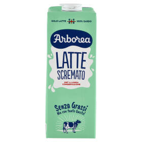 Arborea Latte Scremato UHT a Lunga Conservazione Senza Grassi 1000 ml