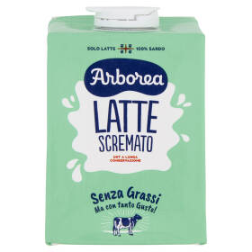Arborea Latte Scremato UHT a Lunga Conservazione Senza Grassi 500 ml