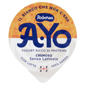 Arborea Ayo Yogurt Ricco di Proteine Senza Lattosio 140 g
