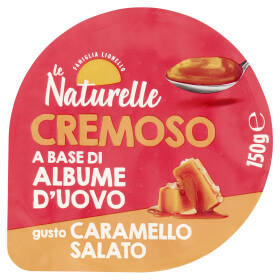 le Naturelle Cremoso a Base di Albume d'Uovo gusto Caramello Salato 150 g