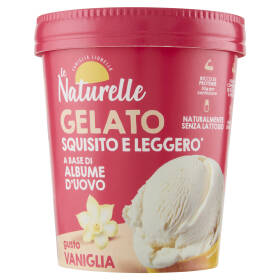 le Naturelle Gelato Squisito e Leggero* a Base di Albume d'Uovo gusto Vaniglia 250 g