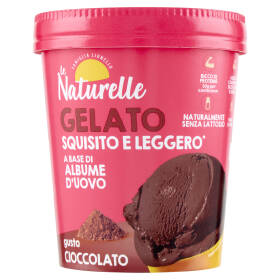 le Naturelle Gelato Squisito e Leggero* a Base di Albume d'Uovo gusto Cioccolato 250 g