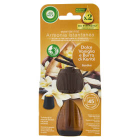 Air Wick Diffusore di Fragranza con oli essenziali Dolce Vaniglia e Burro di Karitè Ricarica 20 mL