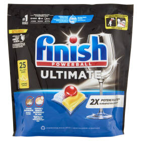 Finish Ultimate Limone pastiglie lavastoviglie 25 lavaggi 322,5 g