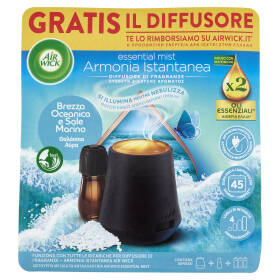 Air Wick Diffusore di Fragranza con oli essenziali Brezza Oceanica e Sale Marino 20 mL