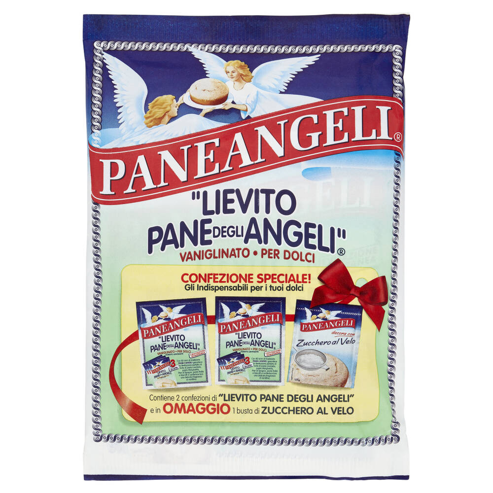 PANEANGELI "Lievito Pane degli Angeli" Vaniglinato 2 pz + Zucchero al