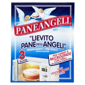 PANEANGELI "Lievito Pane degli Angeli" Vaniglinato per Forno a Microonde con Grill 3 x 12 g