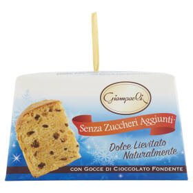 Giampaoli Senza Zuccheri Aggiunti Dolce Lievitato Naturalmente con Gocce di Cioccolato Fondente 600g