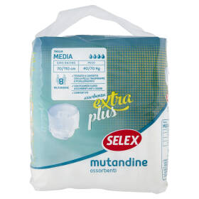 Selex Mutandine Assorbenti Pants Extra Plus Misura Medium 8 pezzi